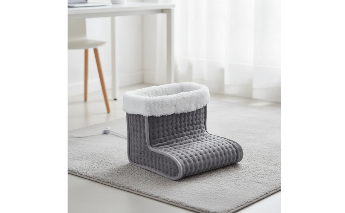 Electric Foot Warmer Electric Foot Warmer Quilted Heated Boot for Desk, Sofa