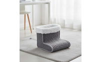 Electric Foot Warmer Electric Foot Warmer Quilted Heated Boot for Desk, Sofa