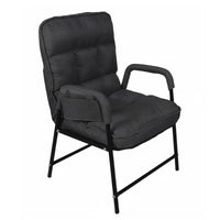 Ergonomic Design Padded Folding Recliner Stable Frame Lounge Chair High Back Support Indoor Furniture Easy Assembly for Students, Office Workers, Balcony, Living Room, Bedroom, Reading Nook