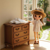 Easy to Match Doll Blouse Casual Design Miniature Collared Shirt Compatible with Most Figures 12 Inch Doll Clothes Button Front