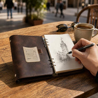 A5 Loose-Leaf Notebook with Acid-Free Paper for Sketching, Journaling, and Art