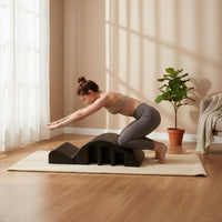 Contoured Pilates Spine Corrector Textured Stretching Aid Stepped Profile Pilates Arched Arched for Floor Exercises