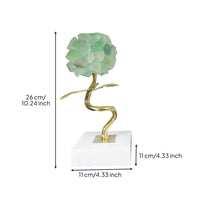 Light Luxury Pink Crystal Ball Decor Modern Minimalist Marble Base Ornament for Cabinet Display