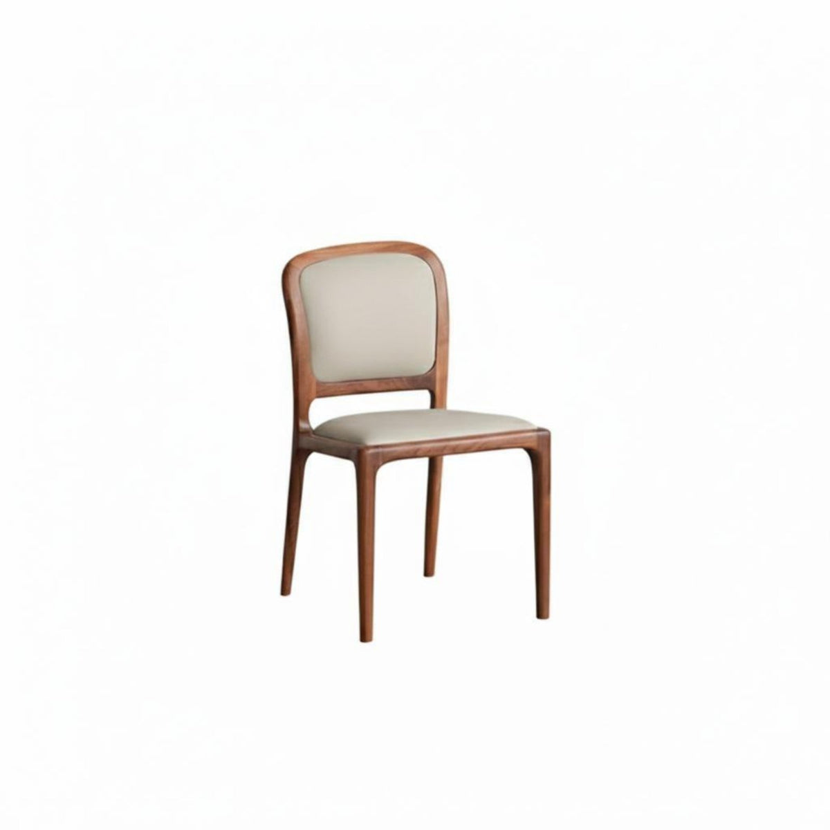 sturdy Wood Frame Leather-Upholstered Armchair Minimalist Design Upholstered Side Chair Ergonomic Armrests Dining Room Seat Padded padding for residents, Families, Restaurant Owners, Home Office, Kitchen