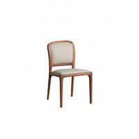 sturdy Wood Frame Leather-Upholstered Armchair Minimalist Design Upholstered Side Chair Ergonomic Armrests Dining Room Seat Padded padding for residents, Families, Restaurant Owners, Home Office, Kitchen