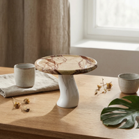 Toadstool-Shaped Fruit Plate Stable Fruit Plate with Pedestal Versatile