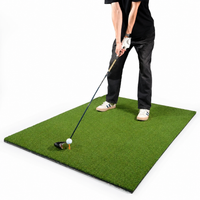 Golf Mat 1.2m×1.5m Artificial Turf Mat for Golf Practice High Elasticity Base Non-slip Treatment Indoor & Outdoor Use Shot Practice