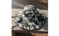 UPF 50+ Solar Powered Fan Hat 3 Speed Settings Cooling Fan Hat Breathable Headwear Adjustable Fit for Gardening