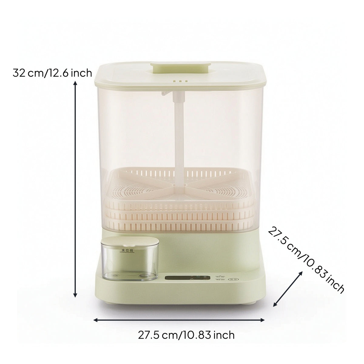 Bean Sprout Machine Smart Bean Sprouter Automatic Sprouter with Water Tank Transparent Three-Layer Sprout Maker Countertop