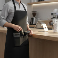 Kitchen Bib Apron Adjustable Cooking Apron Machine Washable Guard Wear for Chefs, Cooks, Cafe, Pastry Making