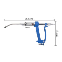 Livestock Syringe with Bottle Attachment Metal Continuous Transparent Livestock Syringe for Veterinarians, Herders, Farms, Barns