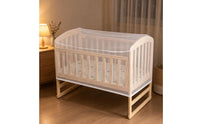 Installationinstallation-Not-Required Baby Crib Bug Net Breathable Mesh Full-Cover Crib Net Secure Fit Baby Bug Cover
