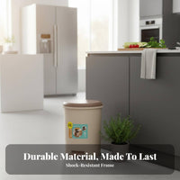 Foot Pedal Trash Can Hands-Hygienic Function Foot Pedal Garbage Bin Step-on Trash Can Thickened Material Lidded Wastebasket