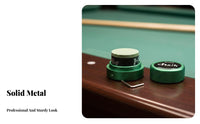 Billiard Chalk Holder Aluminum Alloy Round Chalk Box Lightweight for Snooker Billiards Enthusiasts, Professionals, Game Room, Tournaments, Bar