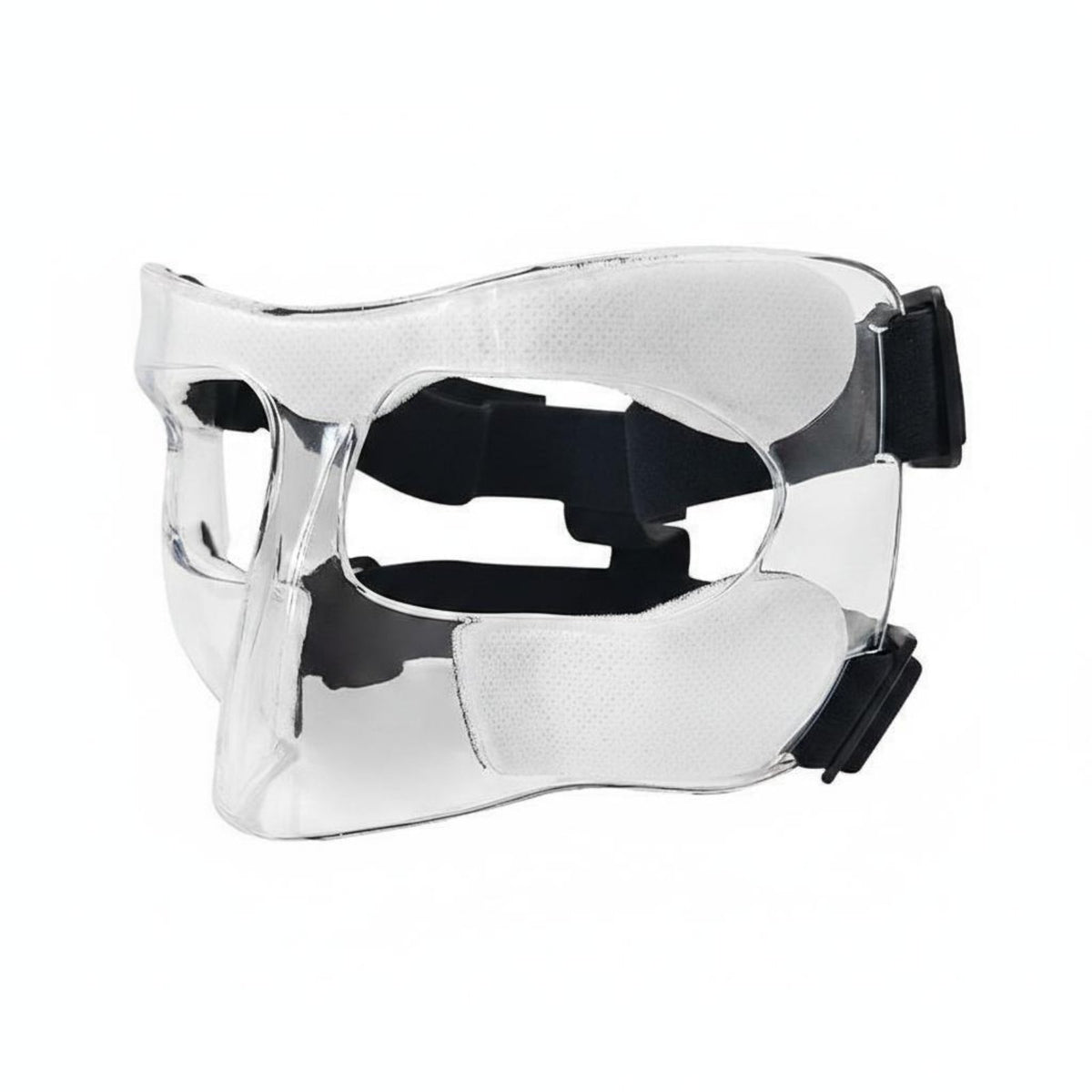 Shock-Resistant Resistant Basketball Nose Mask PC Material Basketball Face Mask Lightweight Safeguarding Face Guard for Athletes, Training