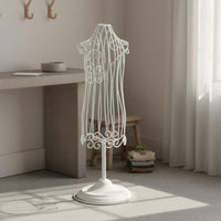 Wrought Iron Pet Clothes Display Stand Long-Lasting Dog Clothing Display Form Stable Structure Pet Clothes Mannequin Decorative for Online Sellers, Photography Prop, Boutique