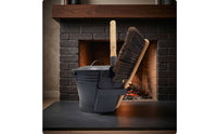 Fireplace Cleaning Carrier Compact Ash Bucket with Container for Hearth