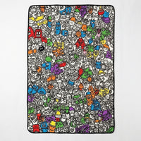 DIY Coloring Blanket Washable Coloring Blanket Personalized Cozy for Children, Sofa, Bedroom
