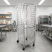 Transparent Baking Tray Rack Cover Zippered Clear PVC Rack Cover Dustproof