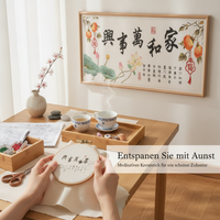 New 2026 Cross Stitch Kit - Fortune, Prosperity, Longevity, Harmony