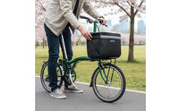 Reinforced Bike Front Basket Bag Reflective Handlebar Basket Bag Matte Lightweight for Daily Riding
