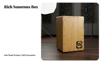 Trip Percussion Box Portable Wooden Percussion Instrument Small Size Percussion Instrument for Beginners, Music Lovers