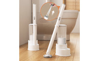 Disposable Toilet Brush Set Compact Toilet Cleaning System with Refills Cleaner Easy to Use Convenient for Bathroom, Home