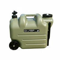 28L Wheeled Water Carrier Built-in Faucet Wheeled Water Jug with Spigot Food Grade Material for Campers, Emergency Preparedness