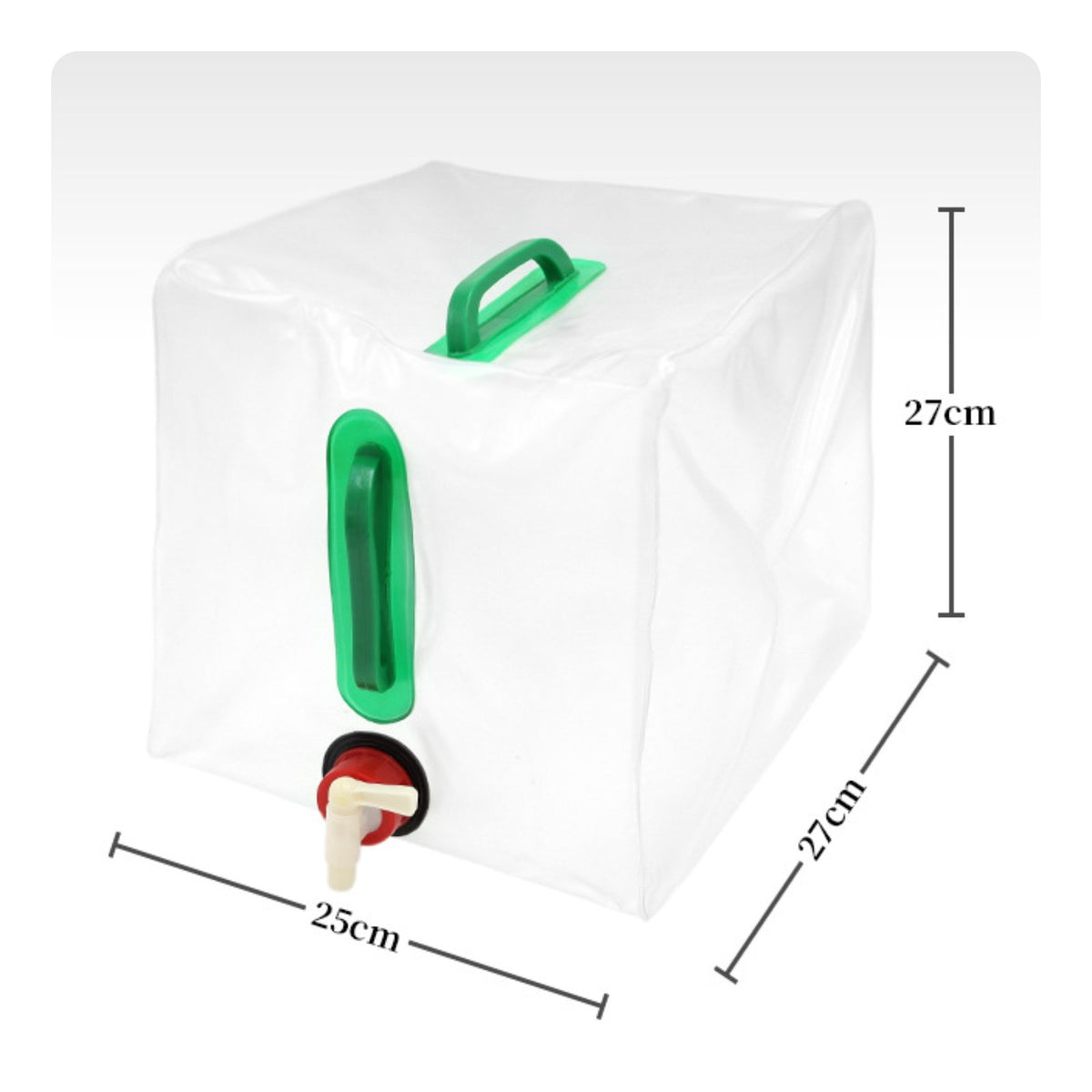 Easy Carry Handles Portable Water Storage Bag Reusable Outdoor Gear for Barbecue, Beach