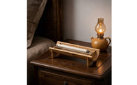 Bamboo Warming Roll Burner Smooth Polished Finish Warming Roll Igniting Stable Base to Clean Horizontal Traditional Heat Application Holder