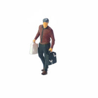 6 Pieces Fine Details Shopping Couple Figures Realistic Design Miniature Shopping People Collectible 1:64 Scale Figures Hand-Painted for Display Shelf
