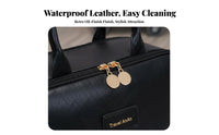 Multiple Compartments Large Capacity Makeup Bag Compartmentalized Storage Makeup Bag with Dividers Waterproof for Women, Daily Use, Bathroom
