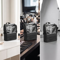 Makeup Brush Organizer with Divider Travel Brush Storage Bag with Dividers Lightweight for Dressing Table