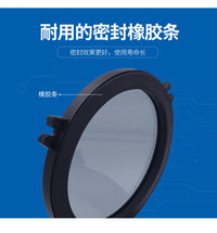 Large Round Marine Porthole Window with Black Seal for Boats and RVs