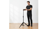 Padded Protection Gravity Lock Guitar Stand Height Adjustable Vertical Floor Guitar Holder Foldable Design Universal Instrument Stand for Stage Performance