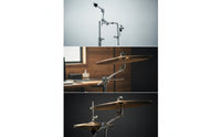 Easy to Adjust Cymbal Arm with Clamp Space-Saving Cymbal Arm Extension Arm Stable Drum Extension Bracket Universal Compatibility for Drummers
