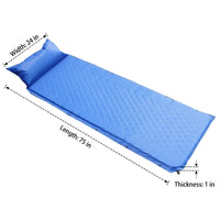 Inflatable Mattress and Air Bed for Camping, Comfortable Air Mattress with Pillow for Guest Bed, Splicable Waterproof Mat
