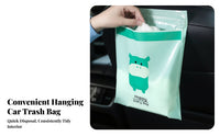 Self Trash Bag Heavy Duty on Car Garbage Effortless Bag to Use Vehicle Waste Pouch for Commuters, Commuters