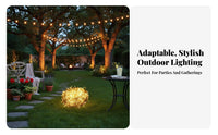 Waterproof Solar twinkling-radiance Lights Automatic Onand turn deactivate Solar twinkling-radiance Light Flexible Wire Outdoor Lighting DIY Shapeable for Homeowners, Gardeners, gathering organizers, Patio, Balcony, walkway, Parties