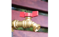 Outdoor Faucet Angled Threaded Outdoor Brass Hose Bibb Compact Plumbing Hardware for Garden