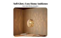 Macrame Lamp Shade Natural Aesthetic Boho Hanging Lamp Shade Handmade Cotton Rope Lantern Creates Warm Atmosphere for Guesthouse
