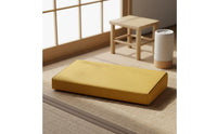 Coir Meditation Pad Posture Support Embroidered Tranquil Pad Linen Kneeling Pad Removable and Cleanable Cover for Prayer