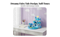 Ideal Birthday Gift Attractive Princess Castle Role-Playing Fun Attractive Dollhouse Building Set STEM Learning for Children, Home, Bedroom