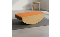 Pilates Rockers Board Heavy Duty Wood Wooden Balance Board Low-Impact Exercise Core Strength for Beginners, Kids, Gym