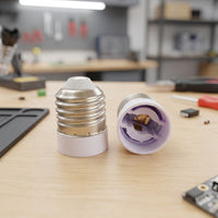 Rated Current 3A E27 to MR16 Adapter for Home Lighting, Flame Retardant Material E27 to G5.3 Adapter, Single LED Bulb Adapter, DIY Extension Lamp