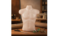 Male Torso Display with Hook Glossy Hanging Mannequin Torso Hanger for Clothing Sellers