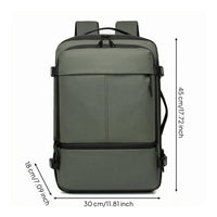 Business Travel Backpack Water Repellent Transit Backpack Dry and Wet Separation Luggage for Daily Commuting, Short Trips