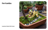 Dog and Gnomes Statue Garden Gnome Dog Sculpture Weather Resistant Funny Gnome Yard Figurine for Gardeners, Patio