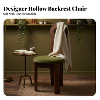 Solid Wood Frame Black Upholstered Dining Chair Floor Protectors Key Back Dining Chair for Interior Design Enthusiasts, Homeowners, Renters, Study Room