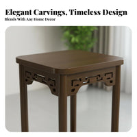 Traditional Chinese and aesthetic Tiered Wooden plant stand Freestanding Multi-Tiered Plant Stand Indoor & Outdoor Use Planter Holder Space-Saving for Gardeners, household owners, Living Room, Balcony, Indoors, Garden